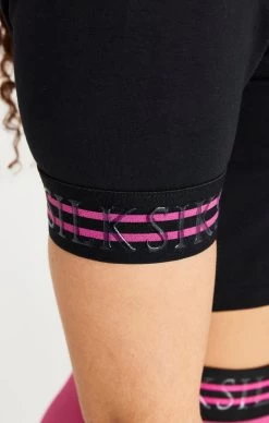 SikSilk Black Pro Crop T-Shirt -Style Zone Shop SSW 2882 20SSW 3817 019 e045187a 0f54 41fa acaa 5547182b0347