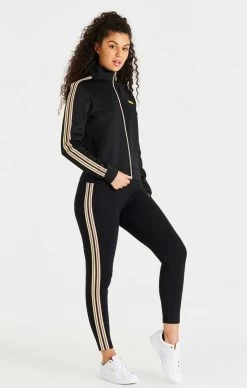 SikSilk Black High Waist Legging -Style Zone Shop SSW 2917 SSW 2913 001