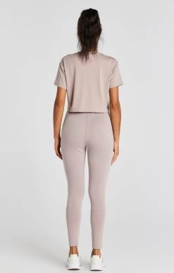 SikSilk Washed Pink Crop T-Shirt -Style Zone Shop SSW 3221 5