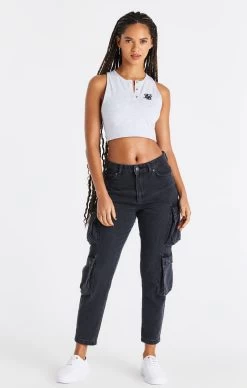 SikSilk Grey Marl Popper Racerback Vest -Style Zone Shop SSW 3364 3 9eca63d6 998d 4f8e b1d2 1744e15a6c29