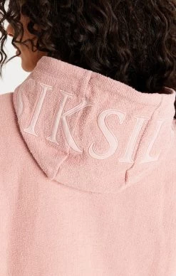 SikSilk Pink Reverse Fleece Hoodie Dress -Style Zone Shop SSW 3391 024 4e8a0f60 d955 40c5 b5b1 e0382b4d8f74