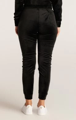 SikSilk Velour Embroidered Joggers - Black -Style Zone Shop SSW 3400 4 aee46917 1409 4c06 94f1 0226fbcef659
