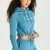 SikSilk Teal Essential Cropped Hoodie -Style Zone Shop SSW 3431 20SSW 3433 009 32495b6f 5e76 4f92 bfd4 6c234da82b1a