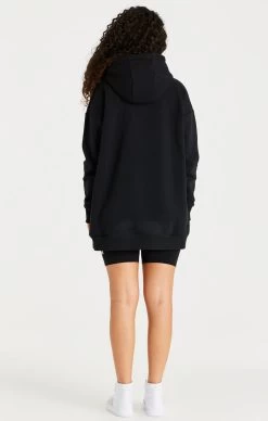 SikSilk Black Oversize Hoodie Dress -Style Zone Shop SSW 3437 008 bb9f0957 70df 494a b08f addb239318a4
