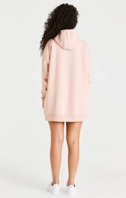 SikSilk Pink Oversize Hoodie Dress -Style Zone Shop SSW 3440 009 b213942a 046f 486d b043 78df5efe3c62