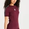 SikSilk Burgundy Tape Bodycon Dress -Style Zone Shop SSW 3449 013 ad5c4409 5acb 47a4 9108 fe06fee31f48