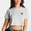 SikSilk Grey Marl Essential Box Fit Crop T-Shirt -Style Zone Shop SSW 3479 008 a55c5cfa e758 496b a1ef 2d27e0ad2dc4
