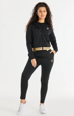 SikSilk Black Zip Thru Hoodie -Style Zone Shop SSW 3557 004 6a22bf40 9728 4bb1 9d56 b4aefb9e7be0
