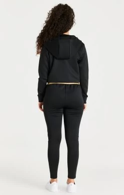 SikSilk Black Zip Thru Hoodie -Style Zone Shop SSW 3557 008 4d6a34e1 63b8 4327 a837 311f89846ba2