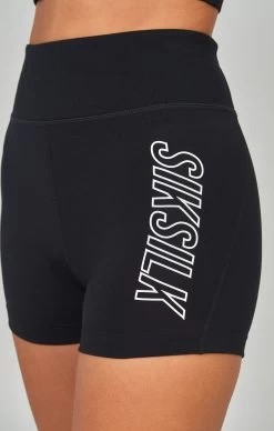 SikSilk Black Sports Essential Booty Short -Style Zone Shop SSW 3570 4