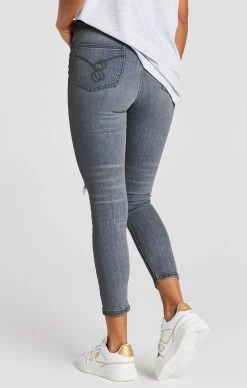 SikSilk Blue Wash Distressed Denim Jean -Style Zone Shop SSW 3638 4A