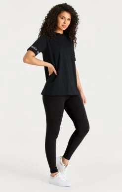 SikSilk Black Oversize T-Shirt -Style Zone Shop SSW 3711 1 0b27e724 a38e 4616 abf0 9108276cab65