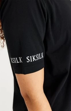 SikSilk Black Oversize T-Shirt -Style Zone Shop SSW 3711 6 34e76fb1 14ee 4739 93e8 b9fe36019de8