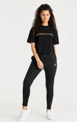 SikSilk Black Box T-Shirt -Style Zone Shop SSW 3728 20SSW 2965 003