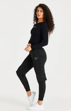 SikSilk Black Bodysuit -Style Zone Shop SSW 3733 20SSW 2928 007