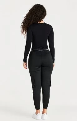 SikSilk Black Bodysuit -Style Zone Shop SSW 3733 20SSW 2928 009