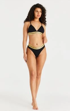 SikSilk Black Triangle Bralette -Style Zone Shop SSW 3754 3