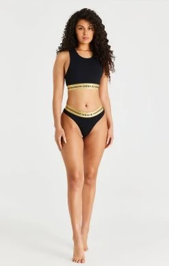 SikSilk Black Racerback Bralette -Style Zone Shop SSW 3755 3