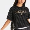 SikSilk Black Pinstripe T-Shirt -Style Zone Shop SSW 3774 1 bb4e4a15 ac8f 4cd9 9e01 4a386ea6a92e
