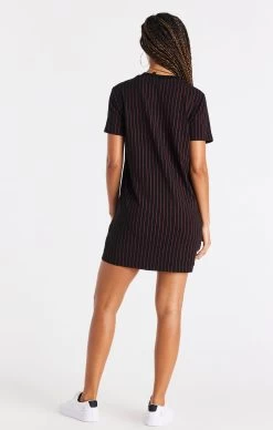 SikSilk Black And Red Baseball T-Shirt Dress -Style Zone Shop SSW 3776 5