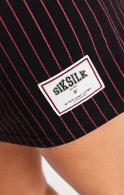 SikSilk Black And Red Baseball T-Shirt Dress -Style Zone Shop SSW 3776 7 bba9eaa9 af3e 4586 bad7 551a32234a74