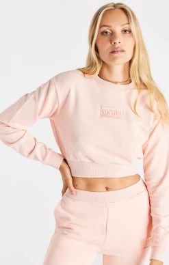 SikSilk Pink Crop Sweat