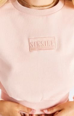 SikSilk Pink Crop Sweat -Style Zone Shop SSW 3791 2 c6f56742 2540 4e98 a7ef ea58aa511cee