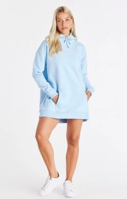 SikSilk Signature Essentials Hoodie Dress - Blue -Style Zone Shop SSW 3795 003 b3fee56d 2c9a 4595 a142 588c13928f41