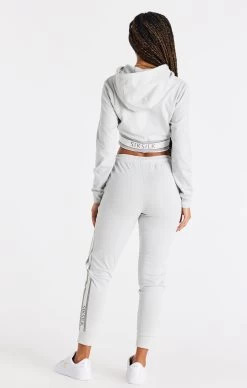 SikSilk Elevate Cropped Hoodie - Light Grey -Style Zone Shop SSW 3801 5 84a4a0ec 2b01 4dc9 96c7 6e7f25918df4