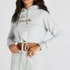 SikSilk Grey Marl Signature Crop Hoodie -Style Zone Shop SSW 3809 1