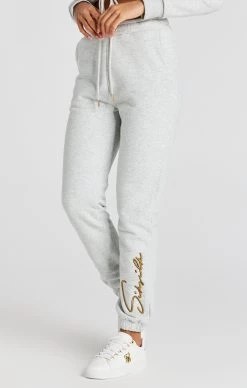 SikSilk Grey Marl Signature Joggers