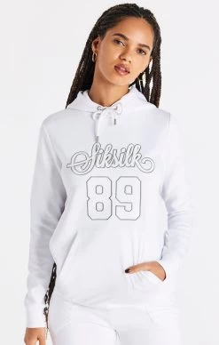 SikSilk Basketball Hoodie - White