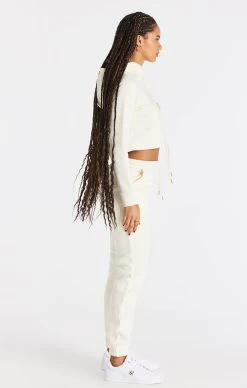 SikSilk Ecru Cropped Hoodie -Style Zone Shop SSW 3815 4 cbfbb046 f05c 479e 8a41 dffbeff42f27