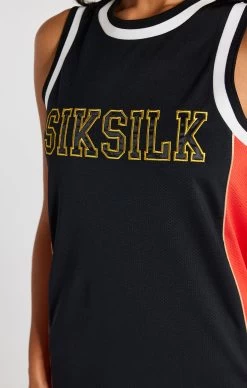 SikSilk Black Panelled Basketball Dress -Style Zone Shop SSW 3869 8