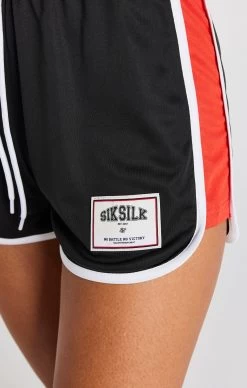 SikSilk Black Panelled Runner Short -Style Zone Shop SSW 3899 6