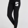 SikSilk Black Varsity Logo Jogger -Style Zone Shop SSW 3931 1A