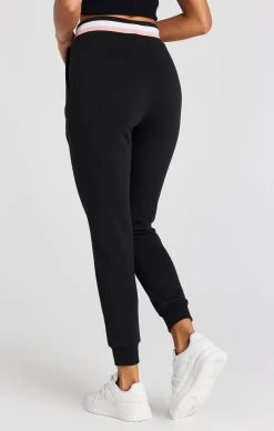 SikSilk Black Varsity Logo Jogger -Style Zone Shop SSW 3931 4