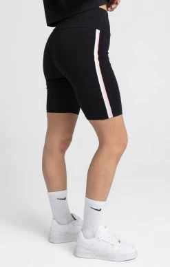 SikSilk Black Varsity Tape Cycle Short -Style Zone Shop SSW 3935 6 0f8a21d5 f458 4aff 8f64 eb702ca0c1d3