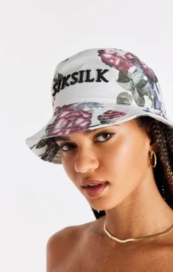 SikSilk Elevate Botanical Bucket Hat - Ecru