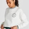 SikSilk Ecru Crop Sweatshirt -Style Zone Shop SSW 3987 1