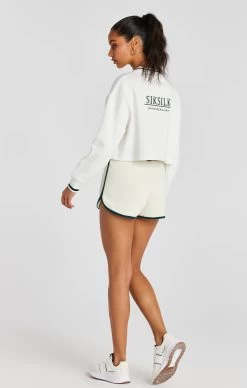 SikSilk Ecru Crop Sweatshirt -Style Zone Shop SSW 3987 6