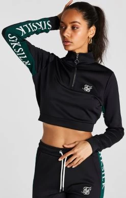 SikSilk Black Track Top
