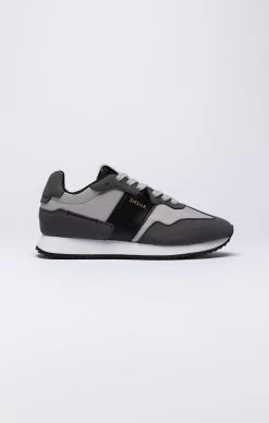 SikSilk Black Retro Running Trainer