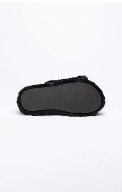 SikSilk Black Fluffy Slide Slipper -Style Zone Shop SSW 4009 2 dcdc311b 828e 46f6 9402 52f88bb9f9b6