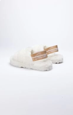 SikSilk White Fluffy Slide Slipper -Style Zone Shop SSW 4010 4 79babe86 20ff 4bc0 9668 13f6231951c5