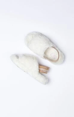 SikSilk White Fluffy Slide Slipper -Style Zone Shop SSW 4010 9 5e9fb9a5 2042 4eb1 89a7 529fbfce7a0a