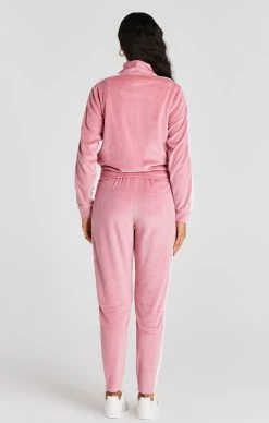 SikSilk Pink Velour Track Top -Style Zone Shop SSW 4022 5