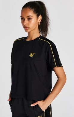 SikSilk Black T-Shirt -Style Zone Shop SSW 4036 6