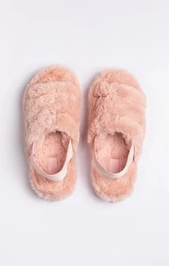 SikSilk Pink Fluffy Slide Slipper -Style Zone Shop SSW 4057 6