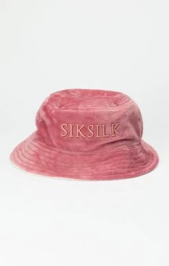 SikSilk Ecru/Pink Reversible Bucket Hat -Style Zone Shop SSW 4081 3